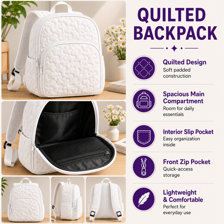 Wildflower Quilted Backpack