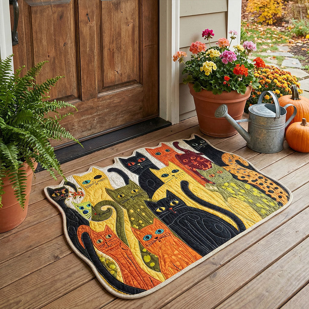 Personalized Cat-Shaped Doormat