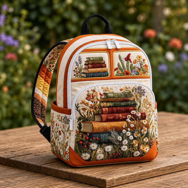 Quilted Backpack by Sunset Book Van
