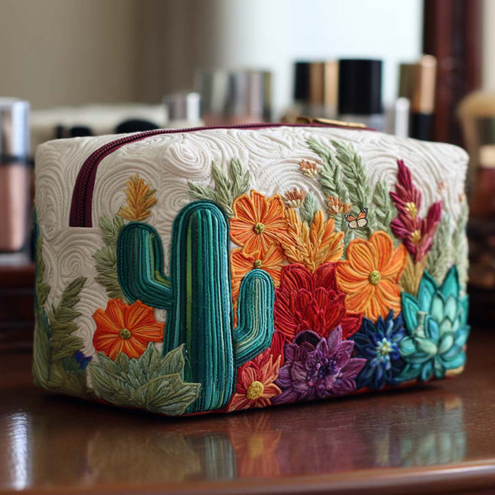 Desert Beauty Quilted Cosmetic Bag