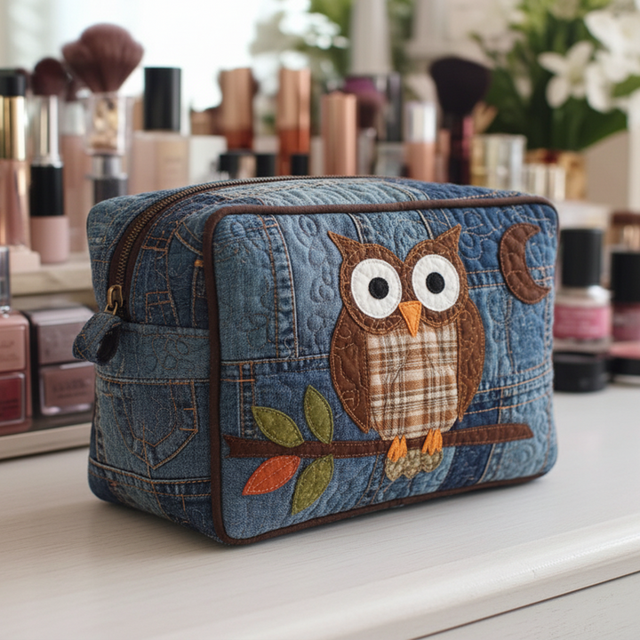 Quilted Makeup Bag with Dreamy Wings