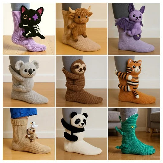 Zoe - Animal Print Socks