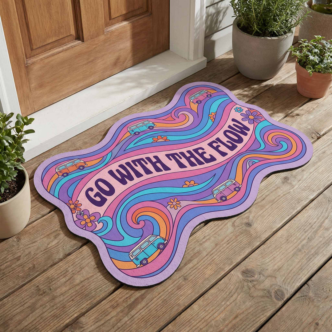 Custom Shape Doormat - Flow Vibes Design