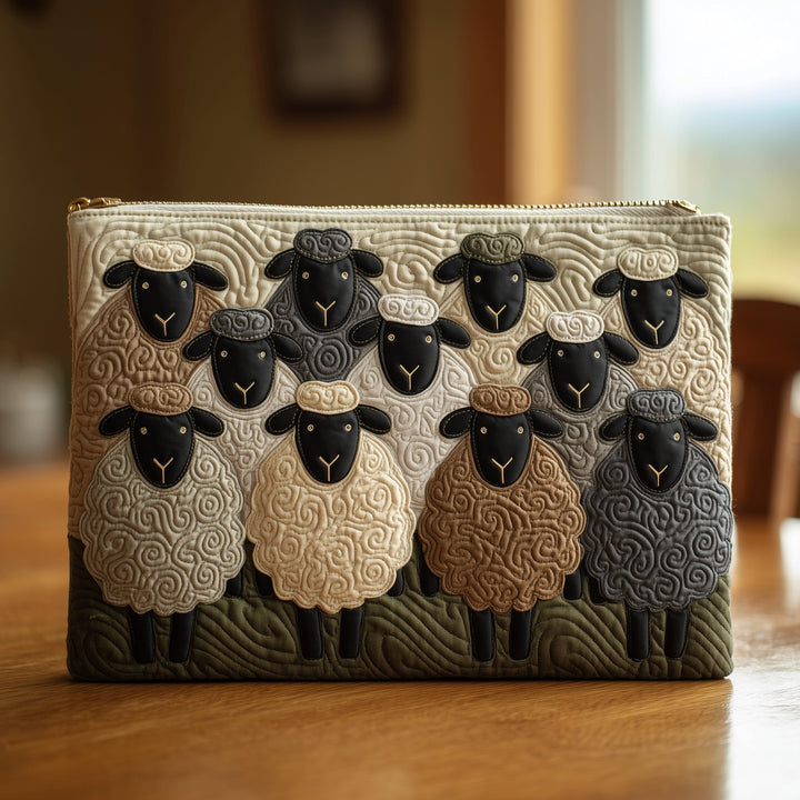 Sheep Heaven Quilted Pouch V4