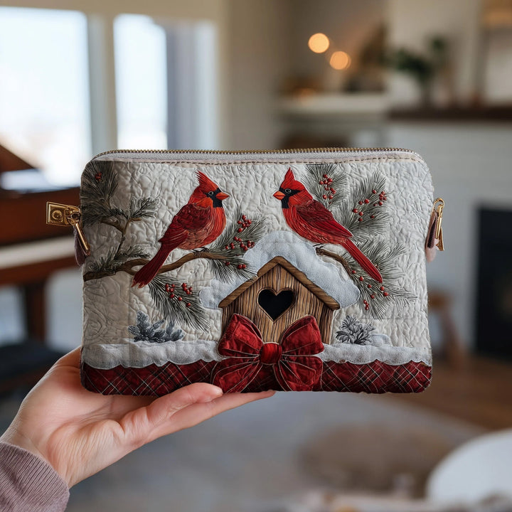 Cardinal Heaven Quilted Pouch V1