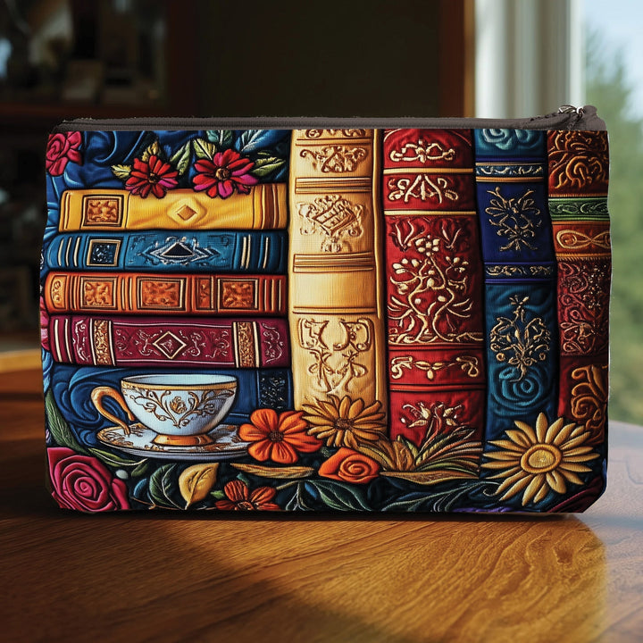 Cozy Book Quilted Pouch V1