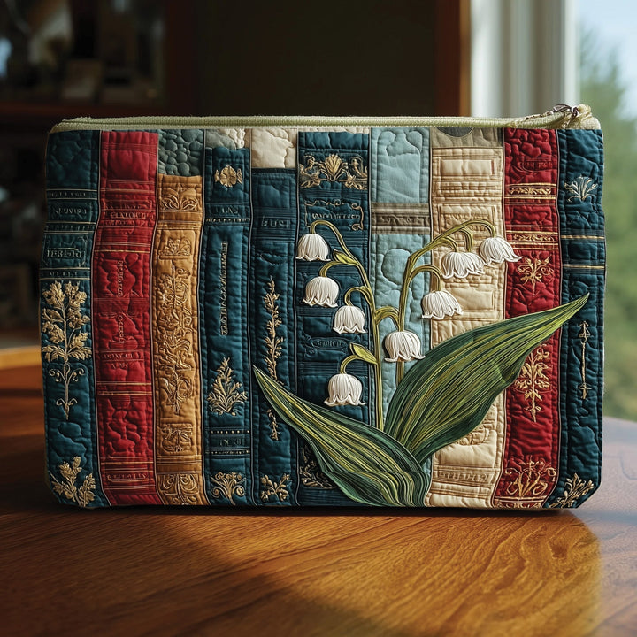 Lily of the Valley Quilted Pouch V3