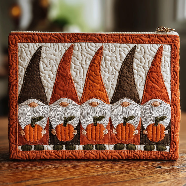 Gnome Quilted Pouch V1