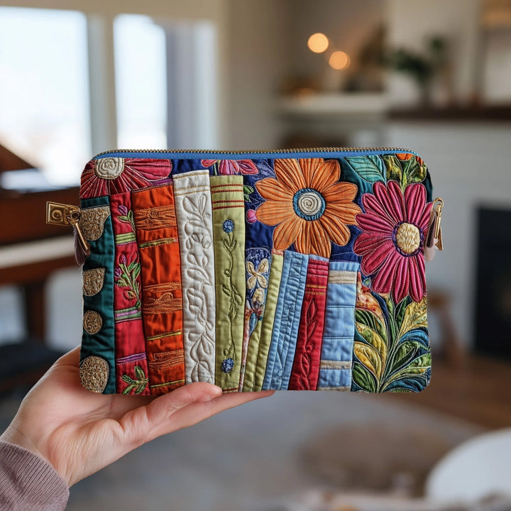 Bookworm Quilted Pouch