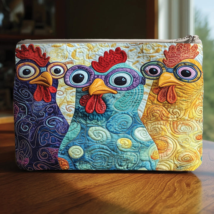 Chicken Quilted Pouch