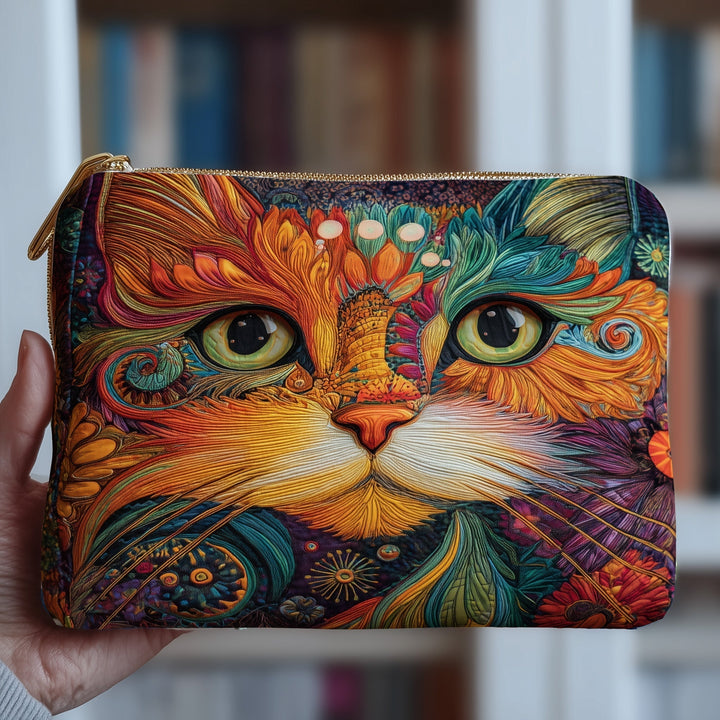 Mystic Meow Quilted Pouch