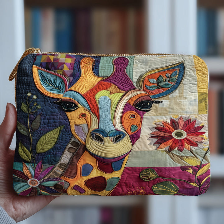Giraffe Quilted Pouch