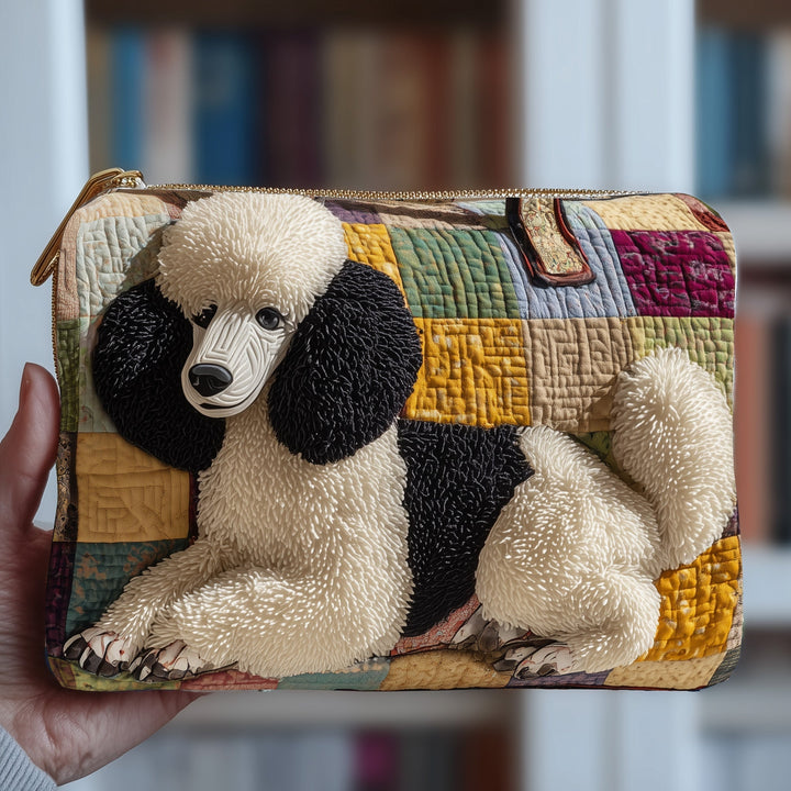 Poodle Quilted Pouch V2