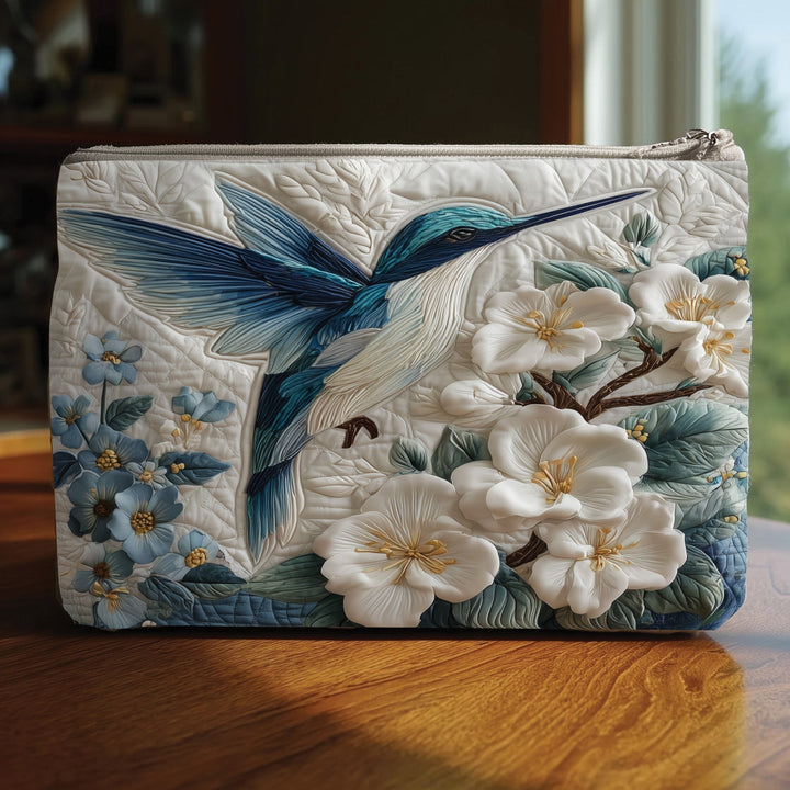 Floral Flight Quilted Pouch