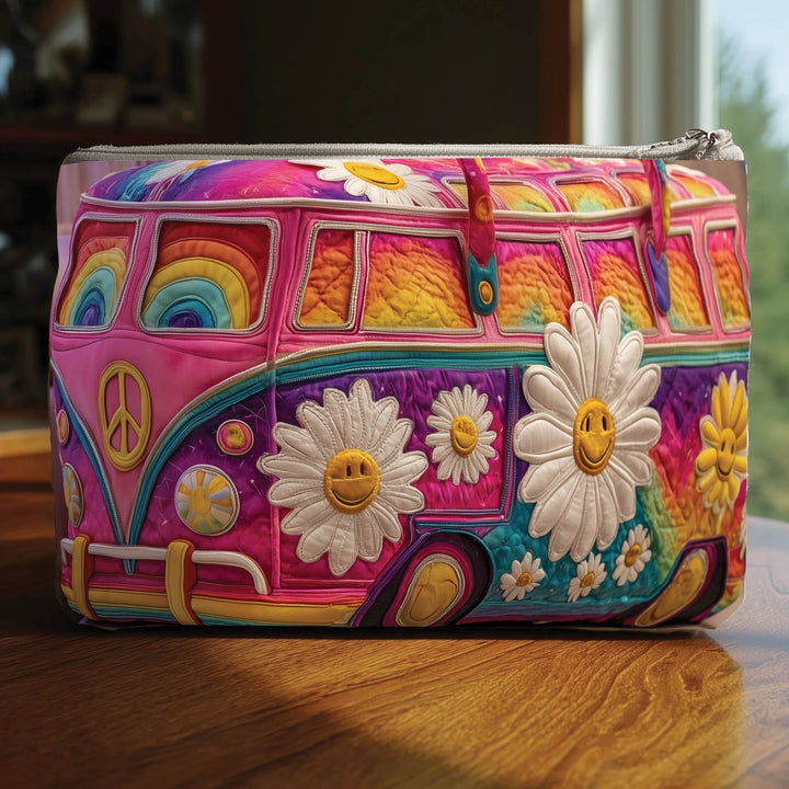 Hippie Van Quilted Pouch V7