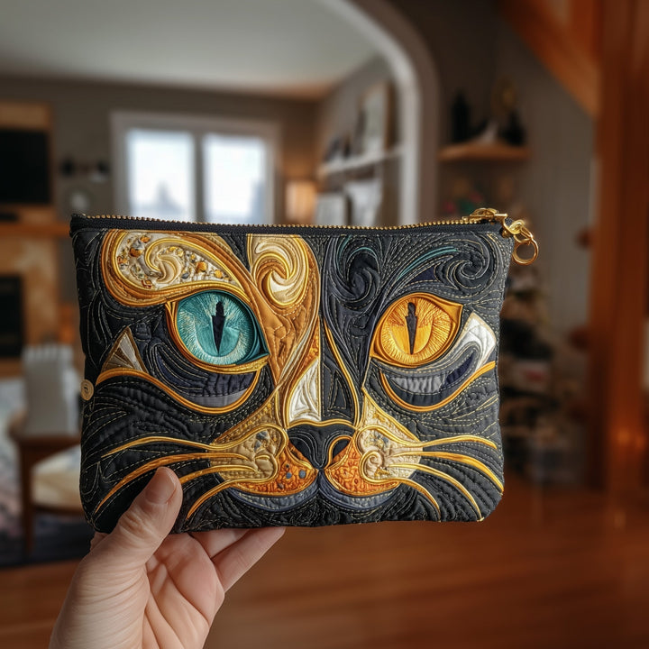 Catitude Quilted Pouch V3