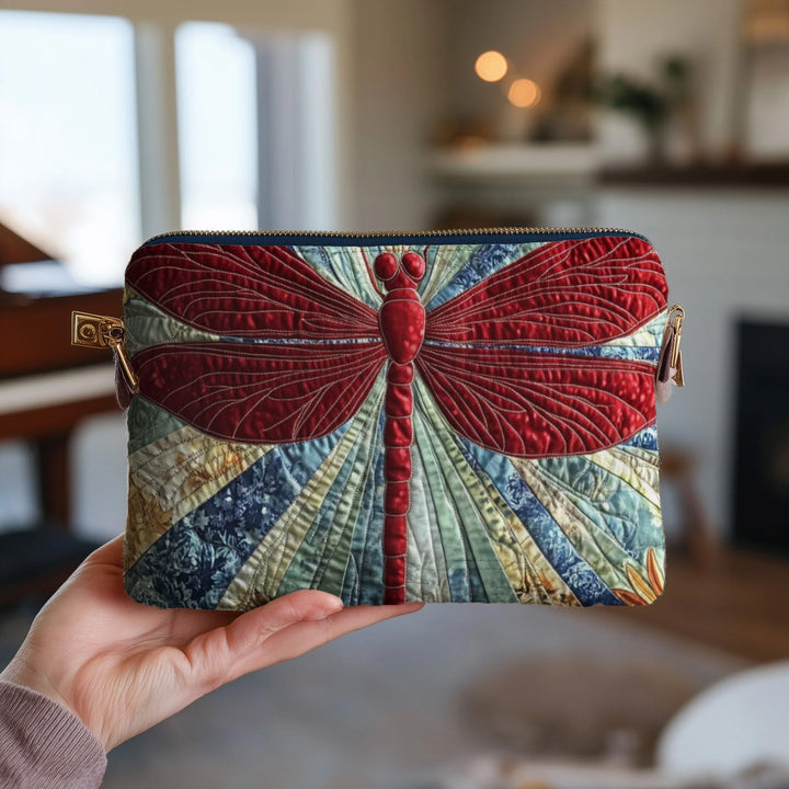 Dragonfly Quilted Pouch