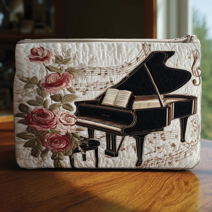 Grand Piano Quilted Pouch