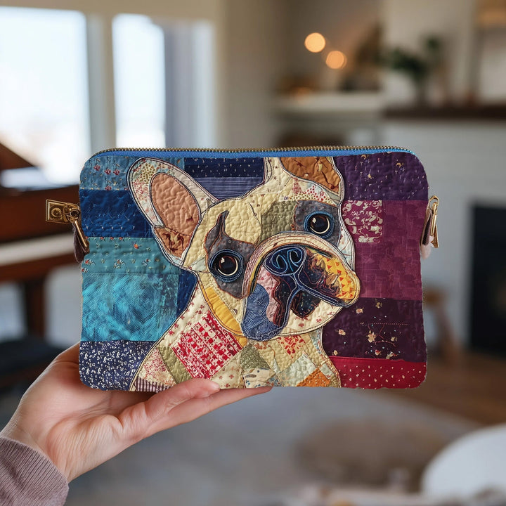 French Bulldog Quilted Pouch