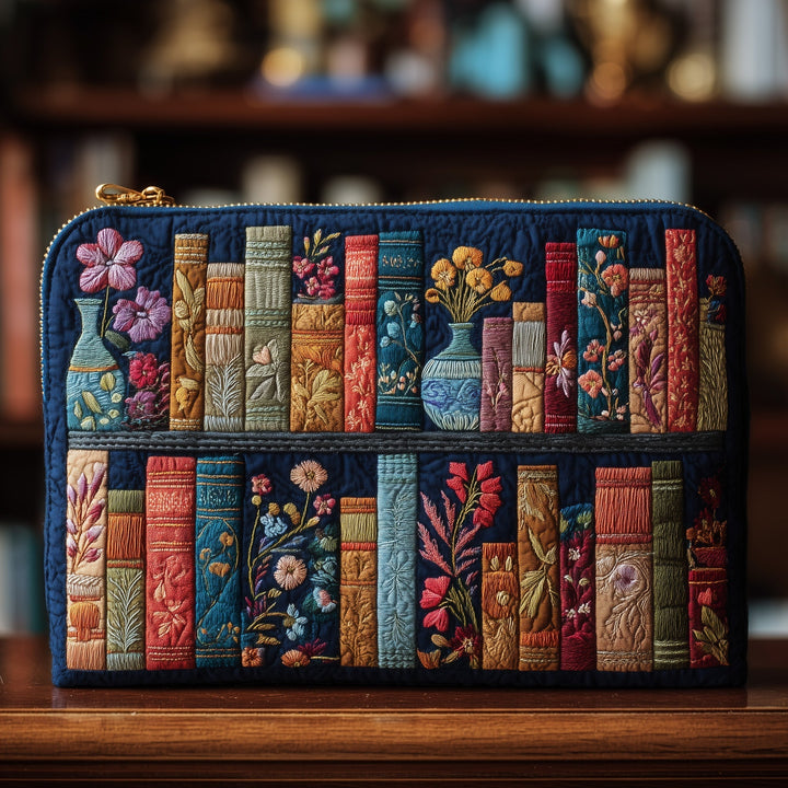 Bookish Quilted Pouch V3