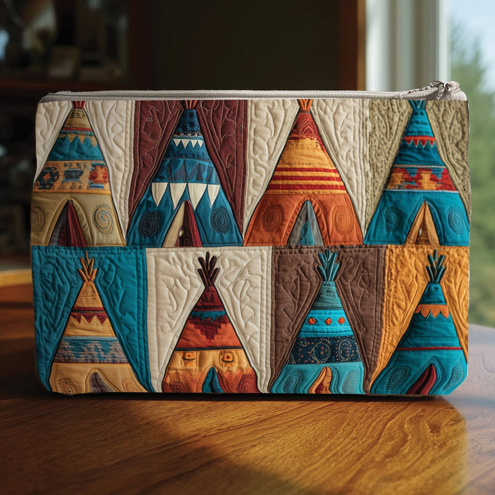 Tribal Echo Quilted Pouch V2