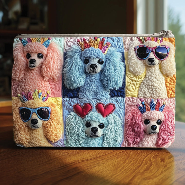 Poodle Quilted Pouch V4