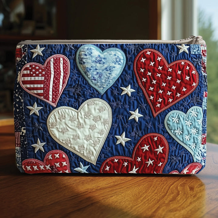 Heart of Freedom Quilted Pouch V2