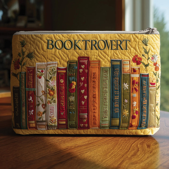Booktrovert Quilted Pouch