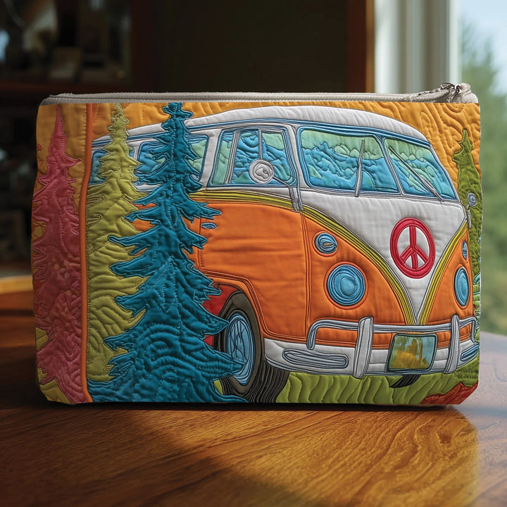 Hippie Van Quilted Pouch V6