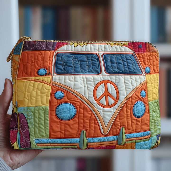 Hippie Van Quilted Pouch V5