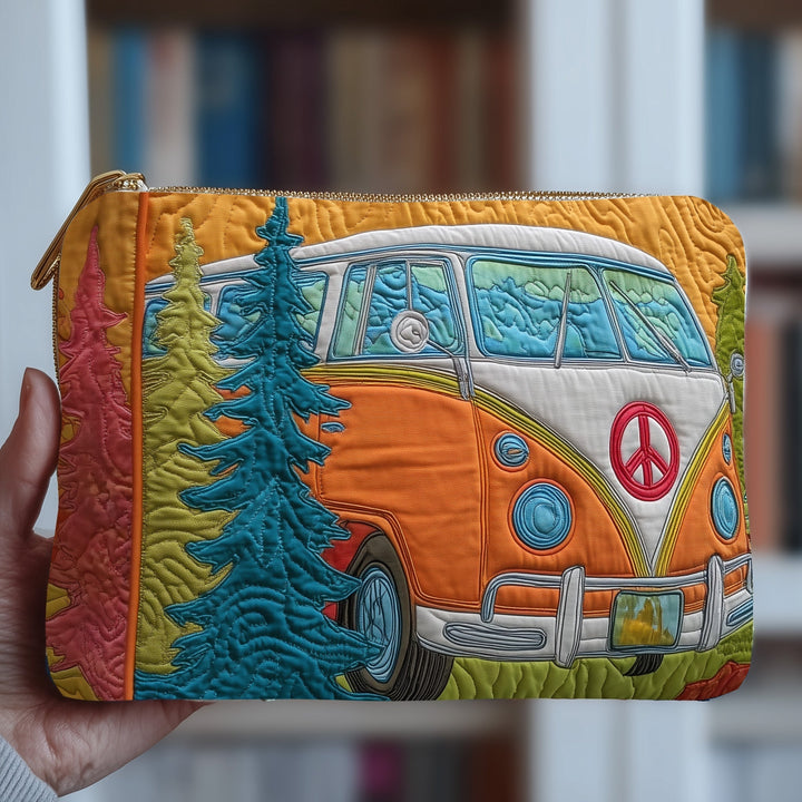 Hippie Van Quilted Pouch V3
