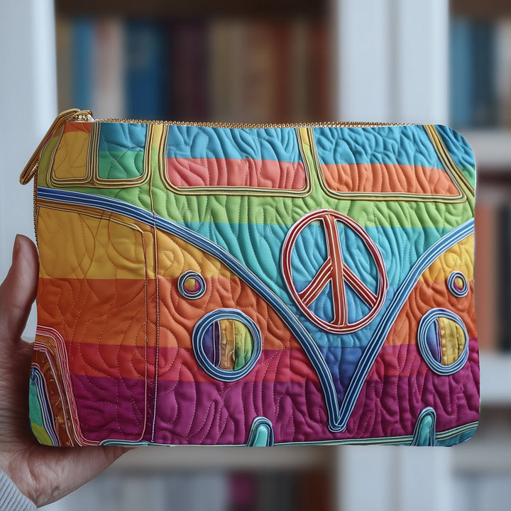 Hippie Van Quilted Pouch V4