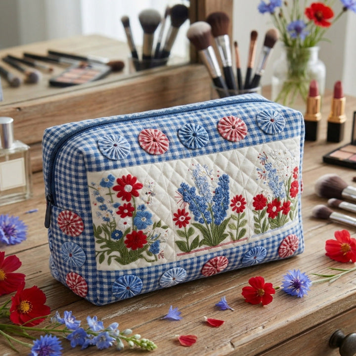 Heartland Harmony Quilted Cosmetic Bag