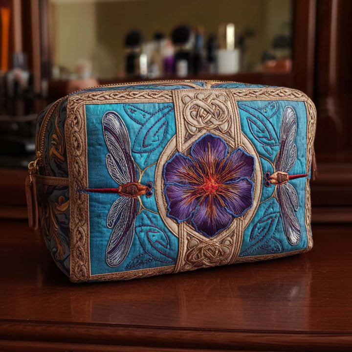 Meadow Magic Quilted Cosmetic Bag