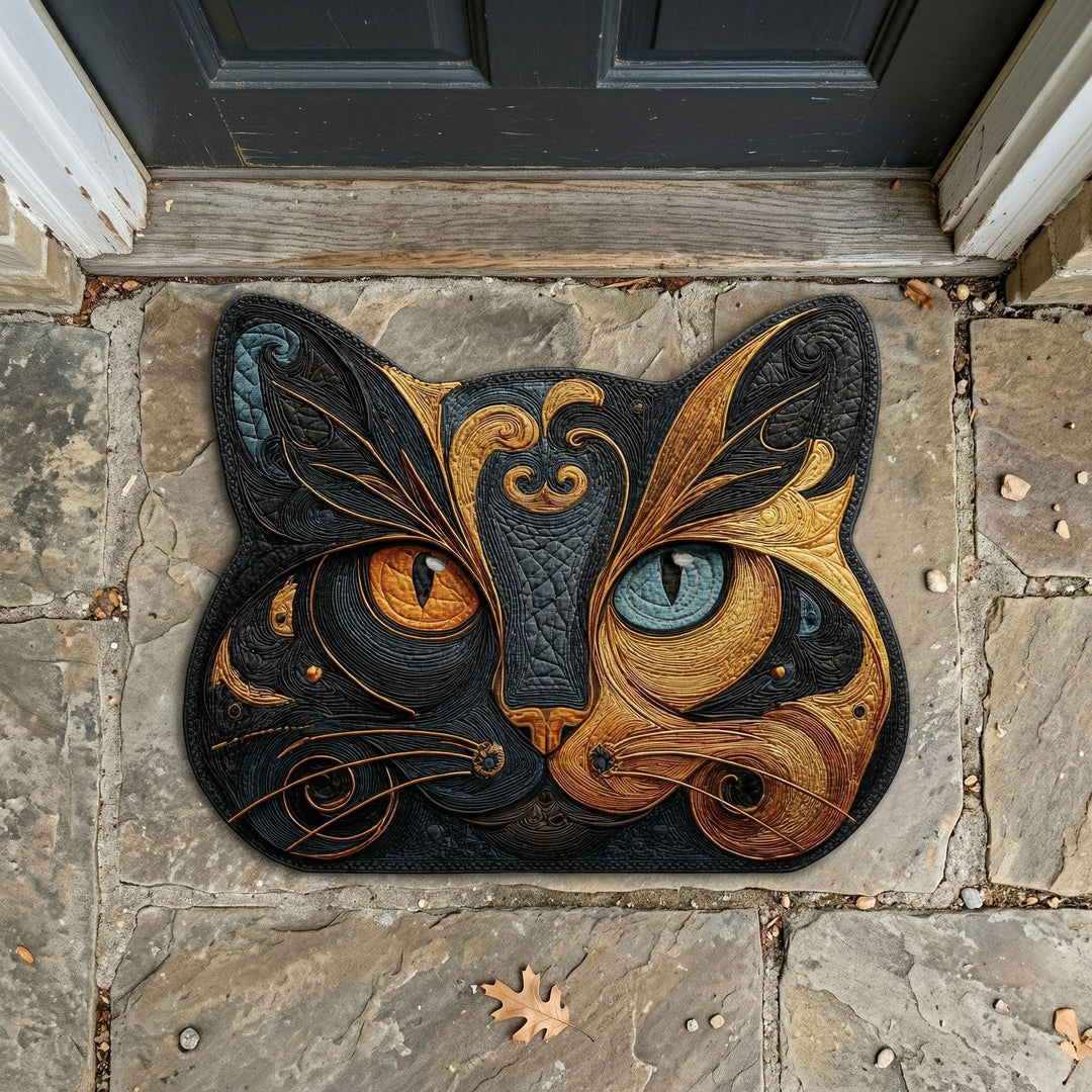 Custom Mystic Cat Shaped Doormat