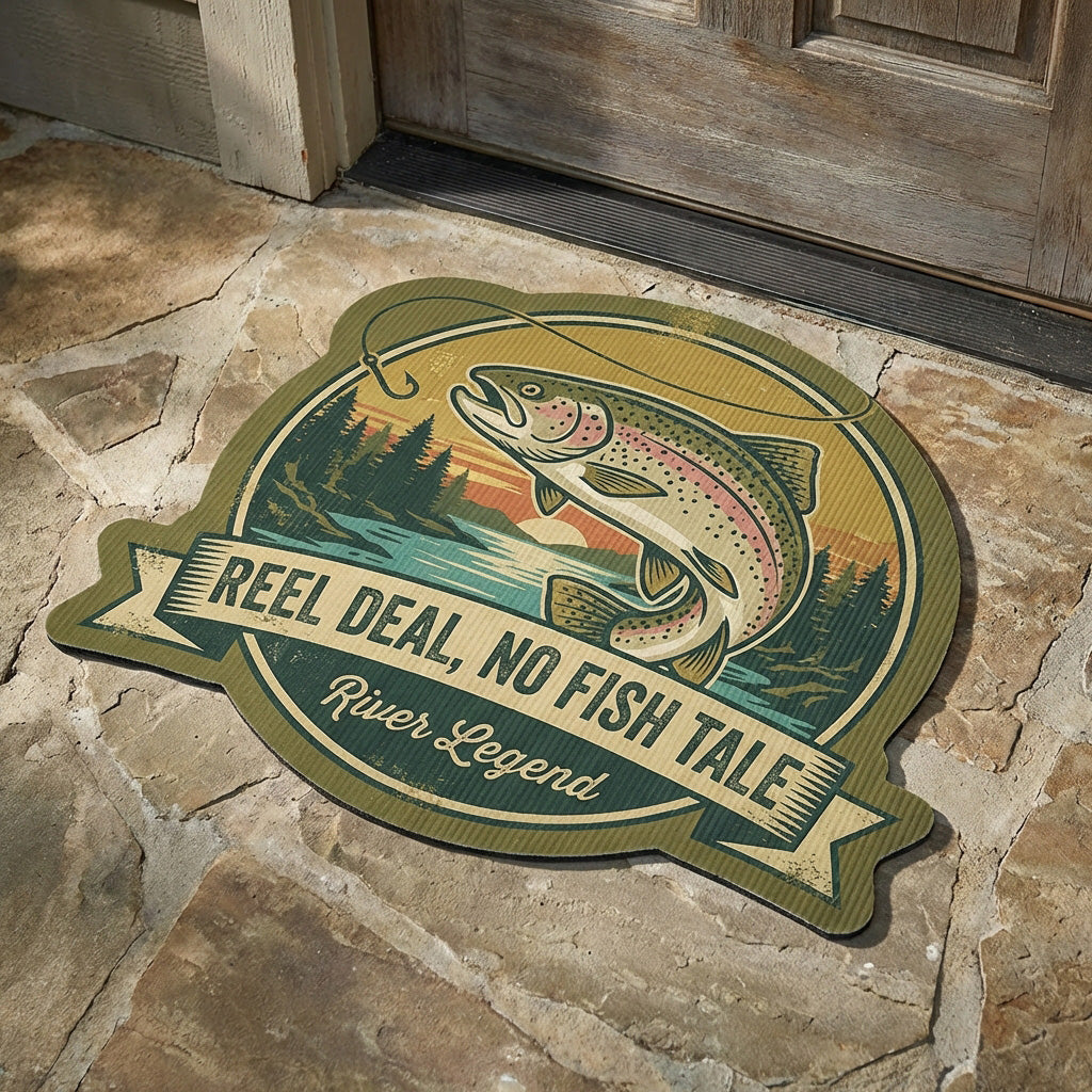 Custom Shaped Doormat by Reel Truth