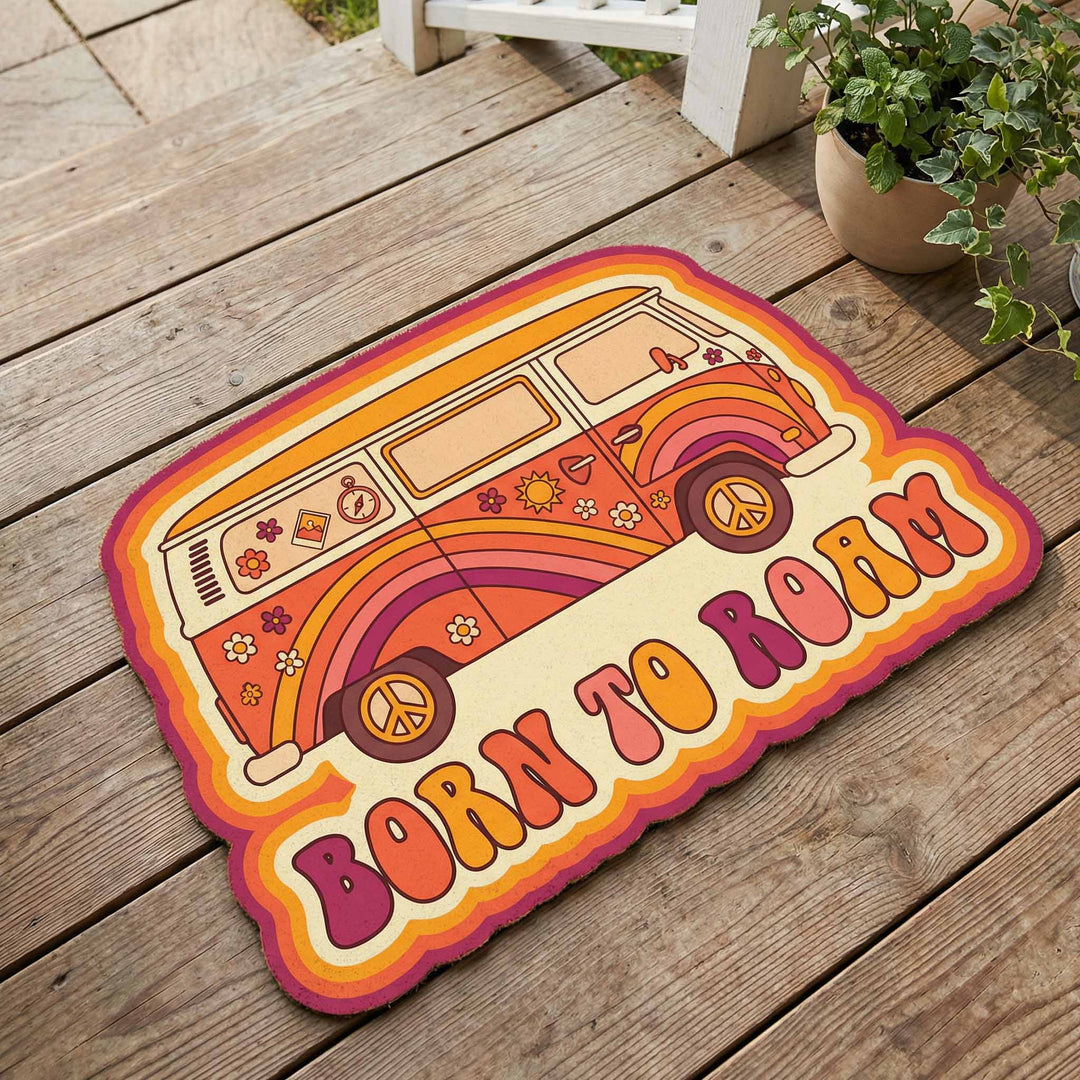 Custom-Shaped Doormat for Road Trips