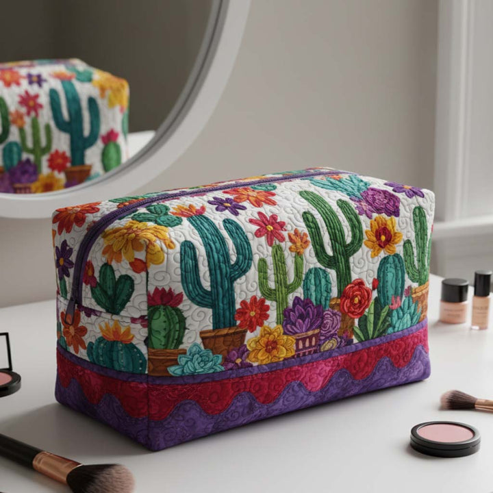 Quilted Spiky Delight Makeup Bag