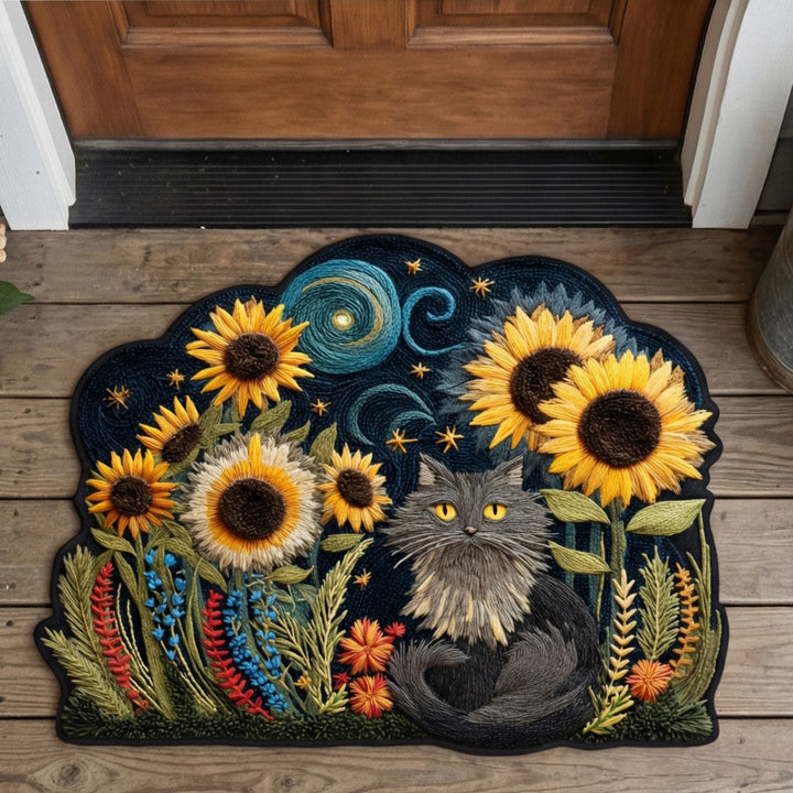 Personalized Cat-Shaped Doormat